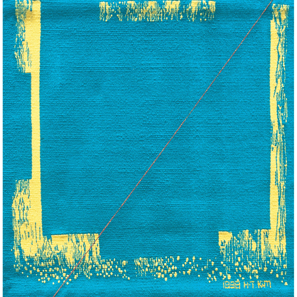 대비-서체 Contrast-Style of Calligraphy / 90×90cm / Tapestry / Wool & Acryl Yarn / 1998