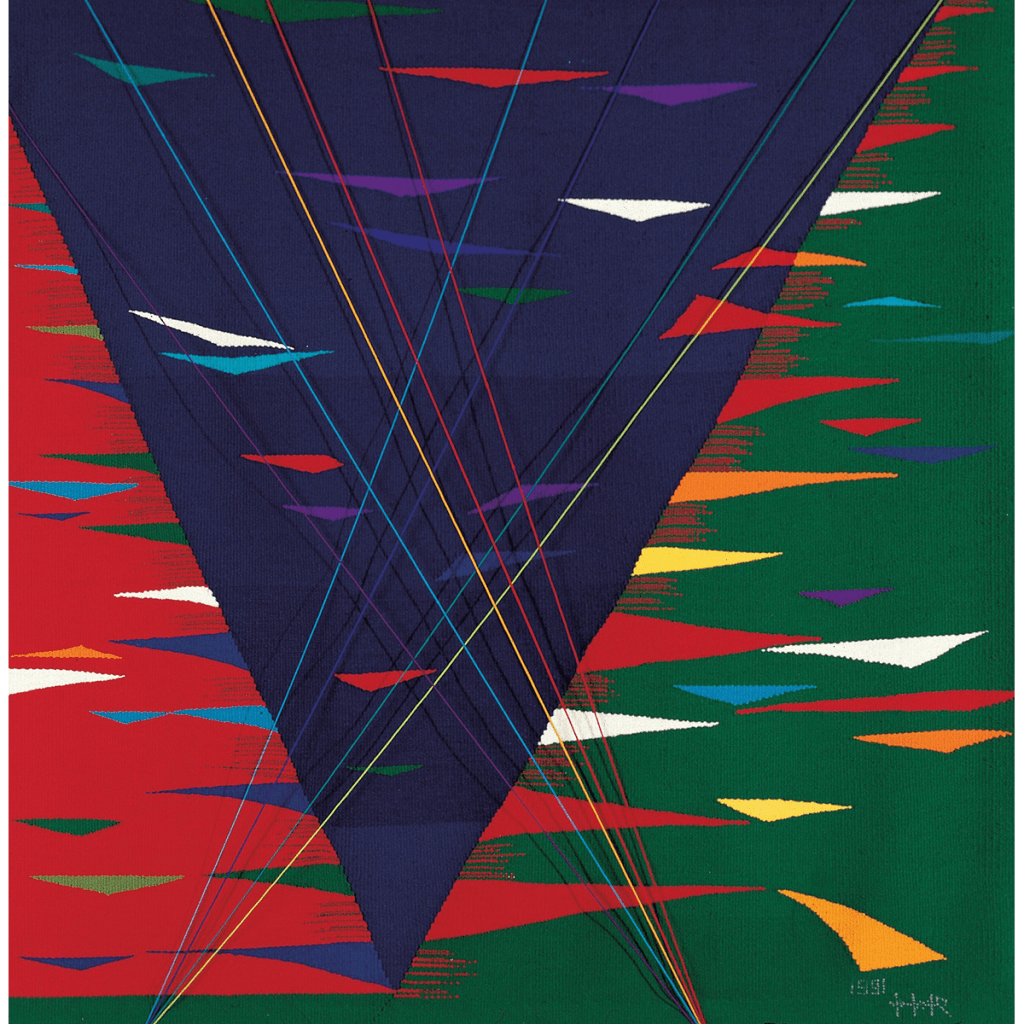 산의 이미지 Image of Mountain / 150×150cm / Tapestry / Acryl & Wool Yarn / 1991