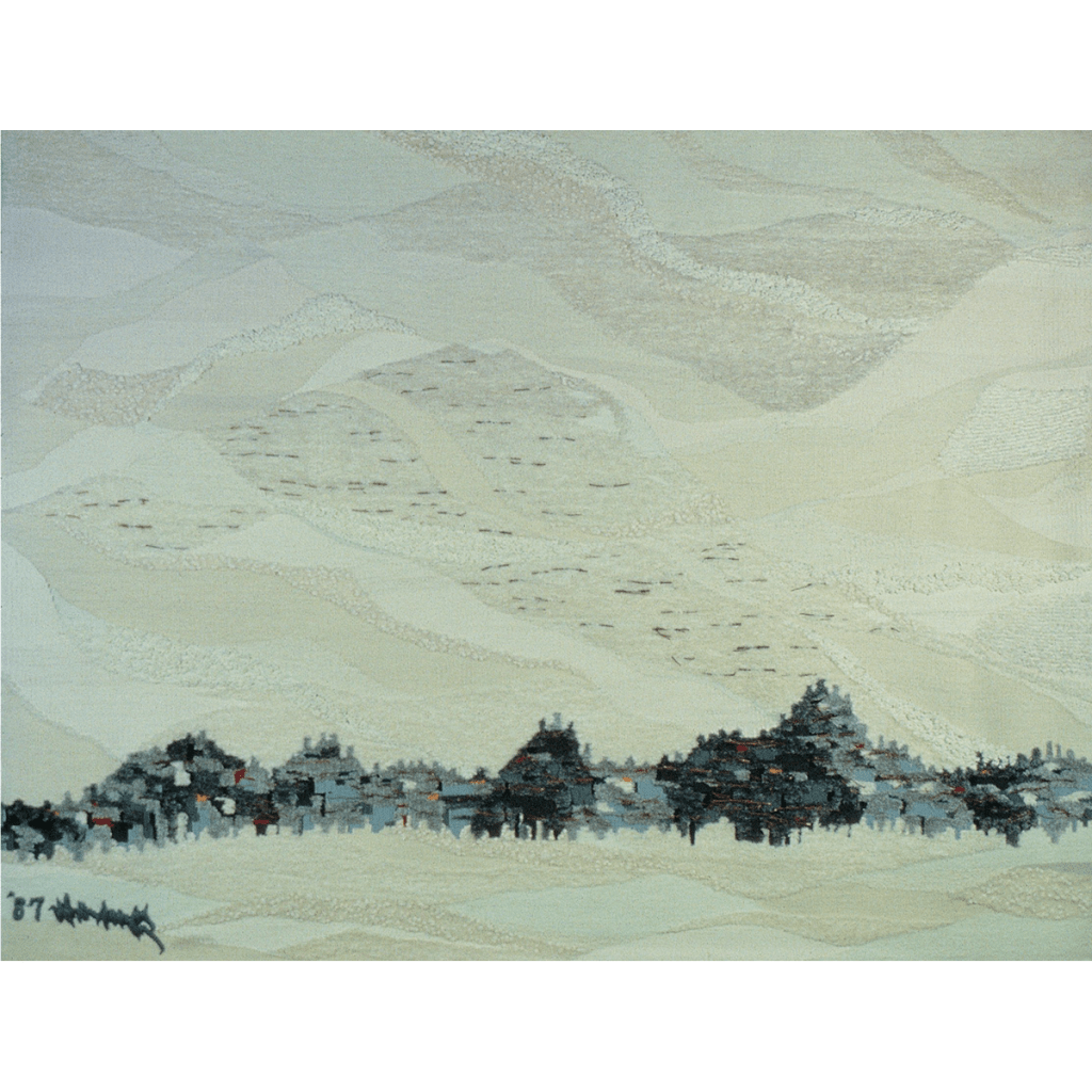 겨울의 이미지 Image of Winter / 240×180cm / Tapestry / Acryl Yarn, Various Threads, Tree Branches / 1987 /
국립현대미술관 소장 Housed in National Museum of Contemporary Art, Gwacheon