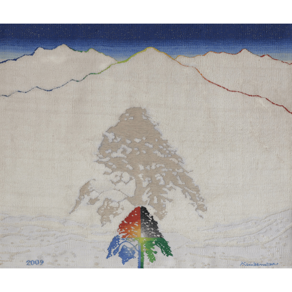 여명-한라에서 백두까지 Dawn-From Halla Mountain to Baekdu Mountain 2010 / 400×174cm / Tapestry / Wool & Acryl Yarn / 2010