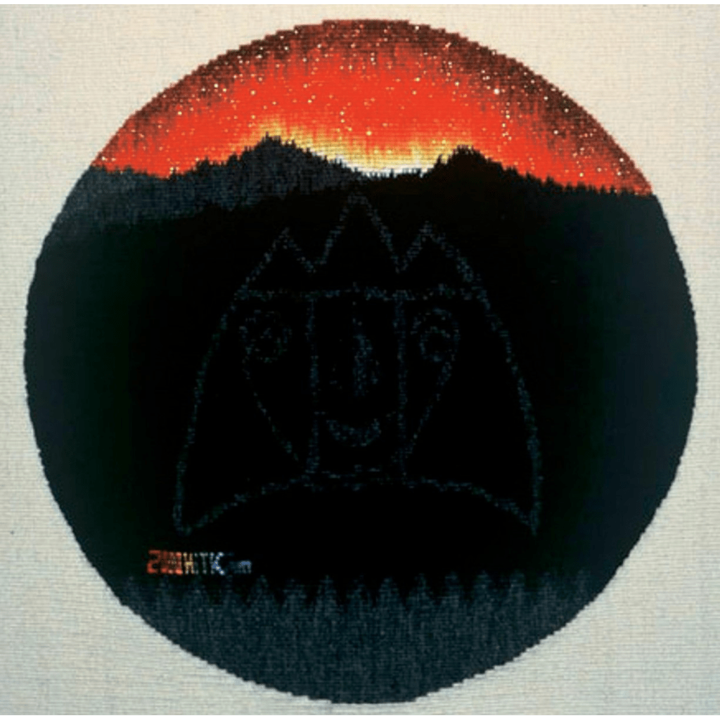 여명-지리산 Dawn-Jiri Mountain / 53×53cm / Tapestry / Wool & Acryl Yarn / 2001 / 53×53cm / Tapestry / Wool & Acryl Yarn / 2001