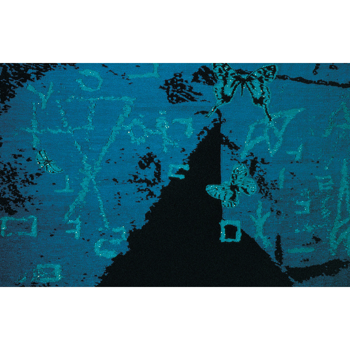 대비-역사의 궤적 Contrast-Historical Trace / 100×80cm / Tapestry / Wool & Acryl Yarn / 1999