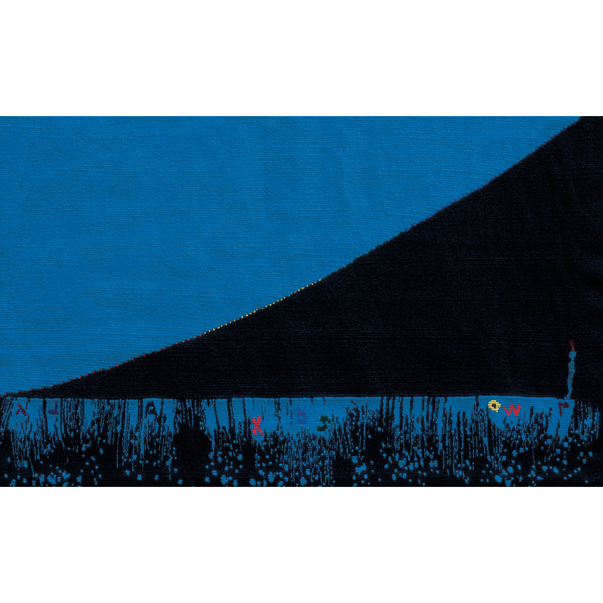 대비-역사의 궤적 Contrast-Historical Trace / 90×60cm / Tapestry / Wool & Acryl Yarn / 1998