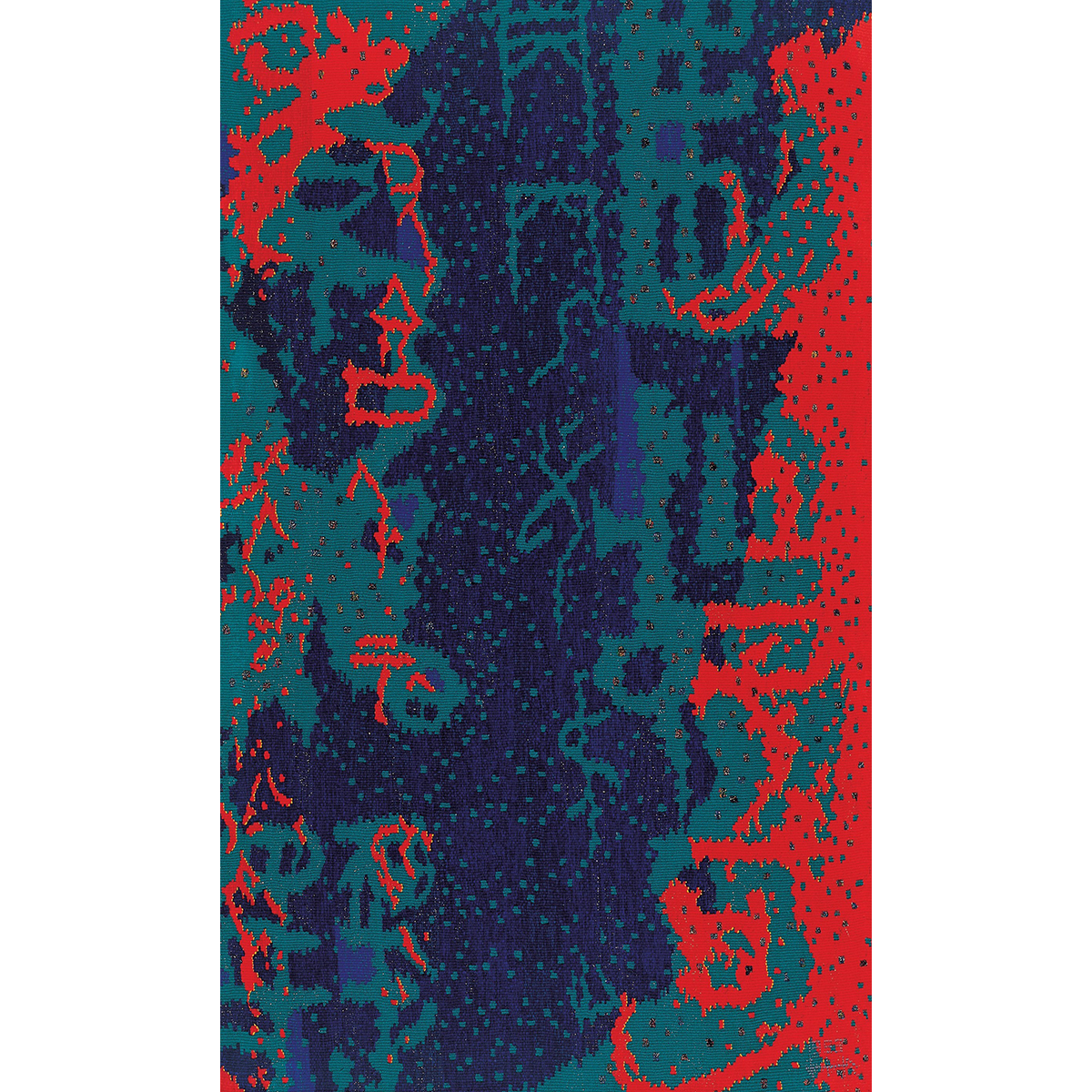 대비-역사의 궤적 Contrast-Historical Trace / 120×200cm / Tapestry / Wool & Acryl Yarn / 1998