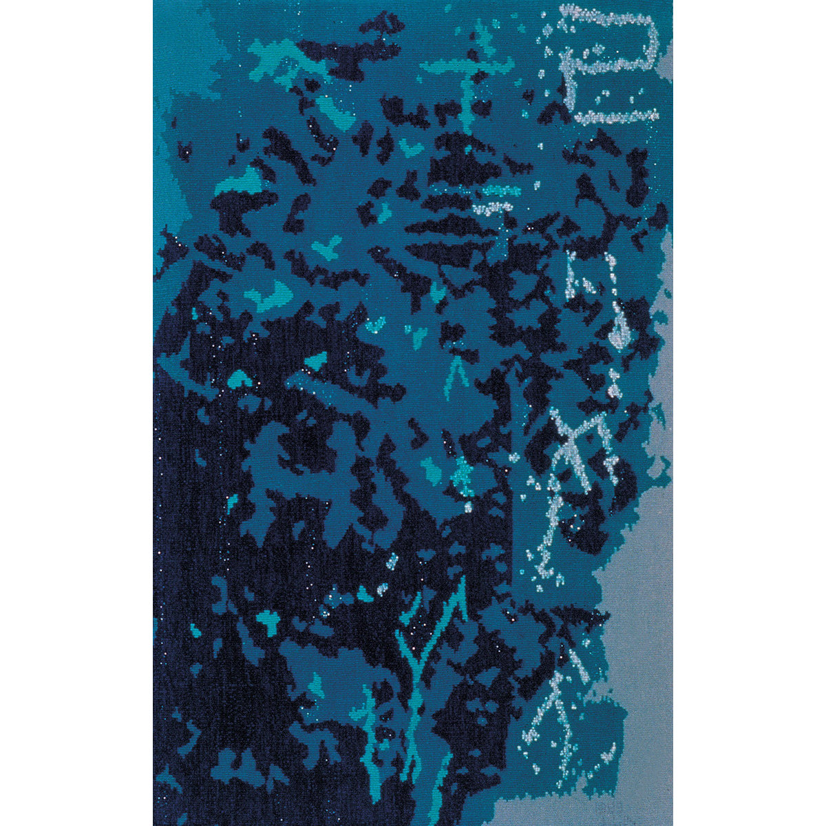 대비-역사의 궤적 Contrast-Historical Trace / 120×200cm / Tapestry / Wool & Acryl Yarn / 1995