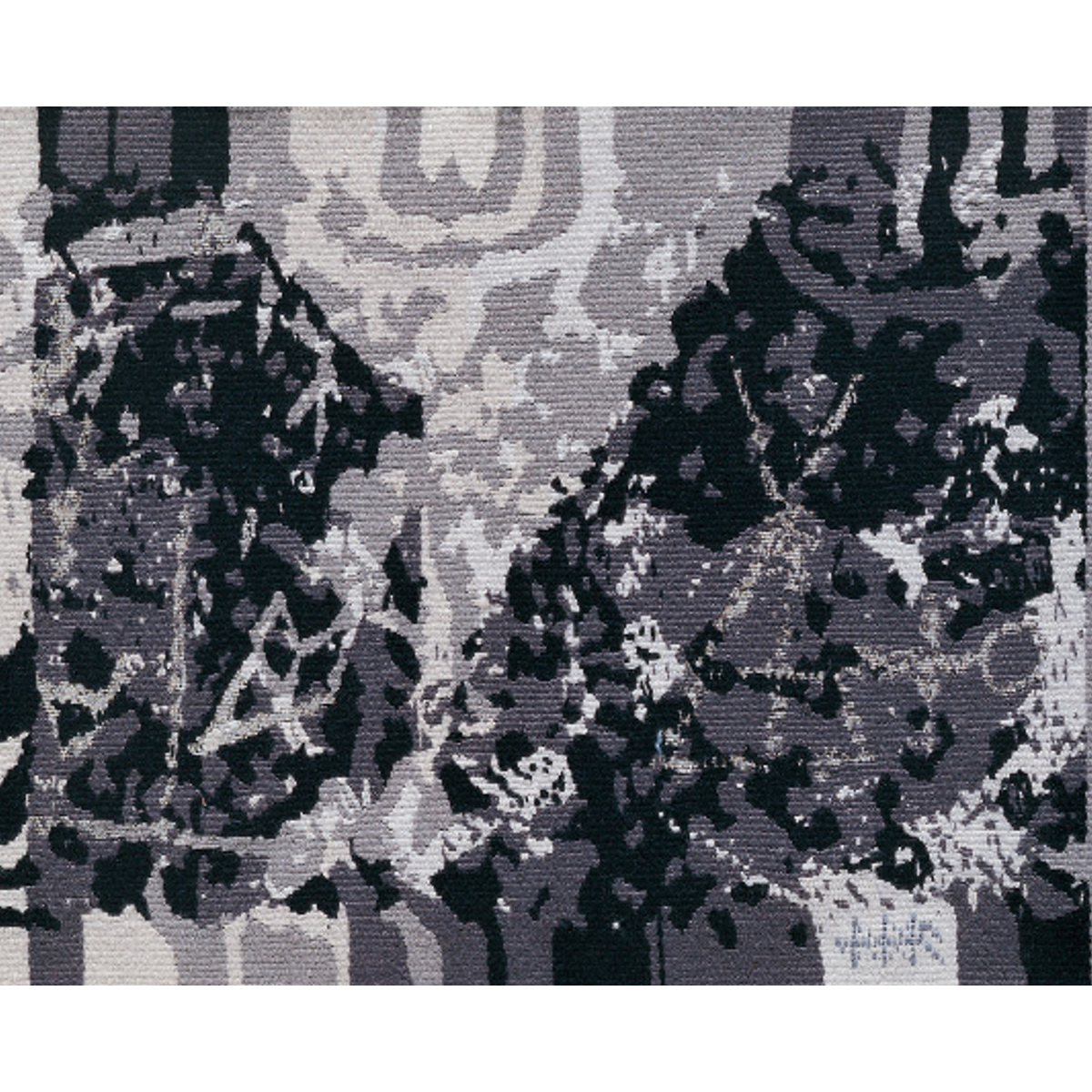 대비-역사의 궤적 Contrast-Historical Trace / 53×45cm / Tapestry / Wool & Acryl Yarn / 1994