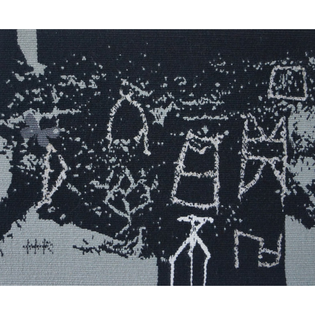 대비-역사의 궤적 Contrast-Historical Trace / 53×45cm / Tapestry / Wool & Acryl Yarn / 1994