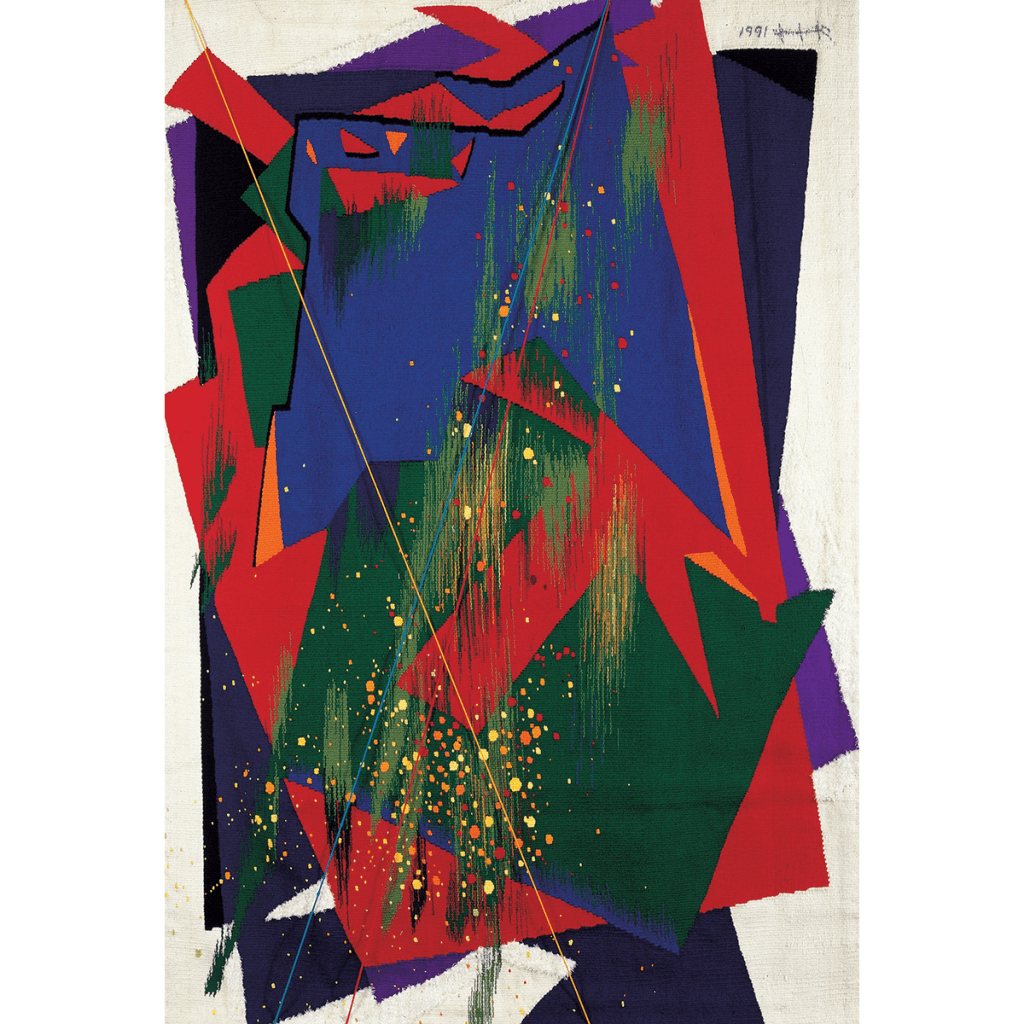 대비-서체 Contrast-Style of Calligraphy / 150×210cm / Tapestry / Wool & Acryl Yarn / 1991