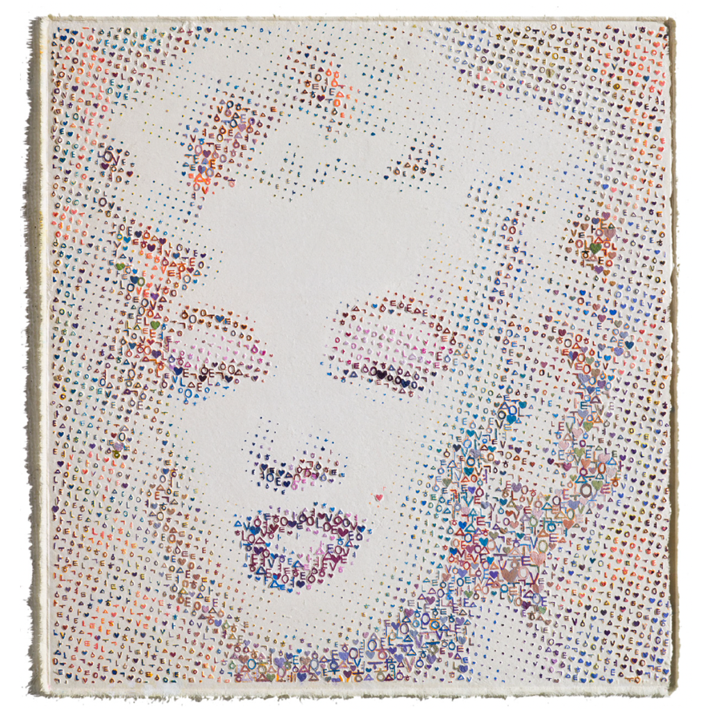 뉴 마리린 먼로 New Marilyn Monroe (Autumn) / 53×45cm / Korean Handmade Paper Hanji Relief / Mixed Media / 2001