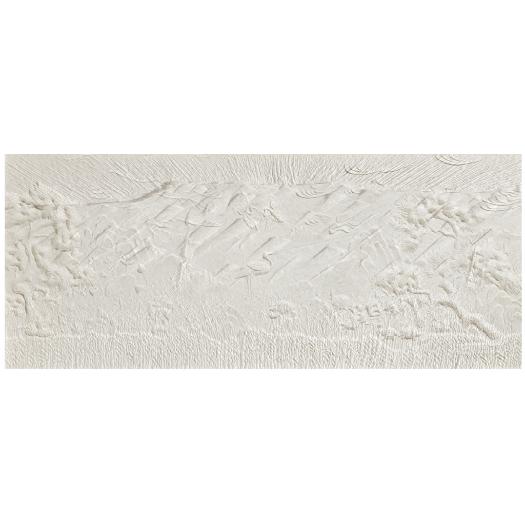 뉴 십장생 The New Ten Traditional Symbols of Longevity / 120×50cm /
Korean Handmade Paper Hanji Relief / Wood Plate, Carving / 2010