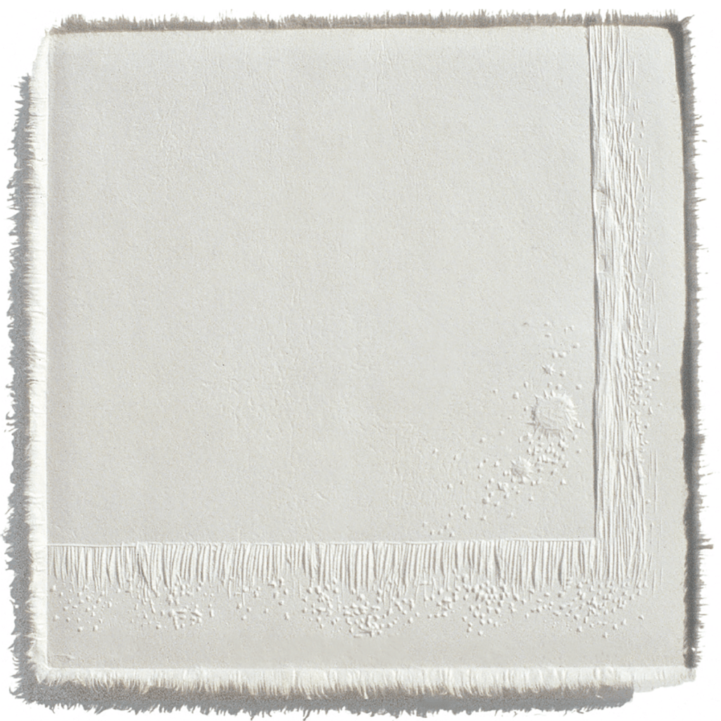 대비-역사의 궤적 Contrast-Historical Trace / 35×35cm /
Korean Handmade Paper Hanji Relief / Wood Plate, Carving / 1998