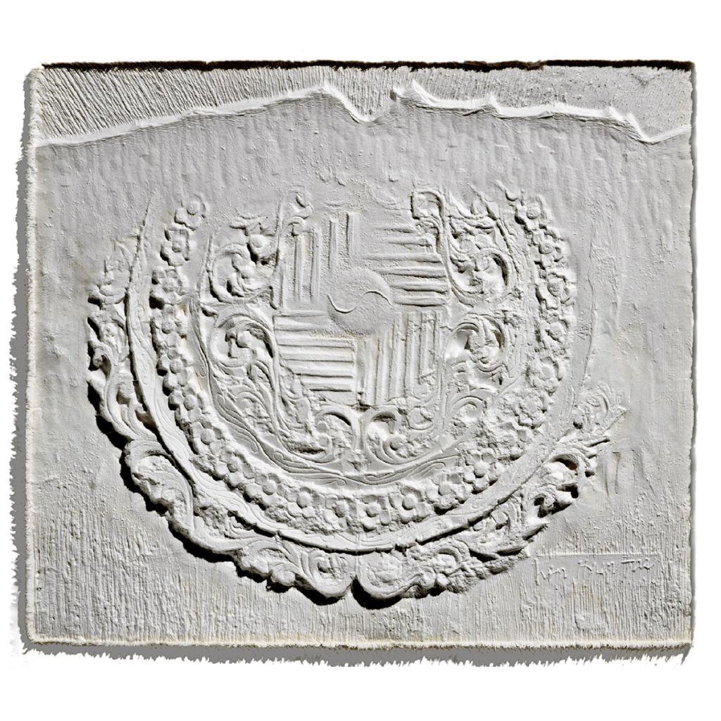 한국의 이미지 Image of Korea / 53×45cm / Korean Handmade Paper Hanji Relief / Plaster Plate, Carving / 2004